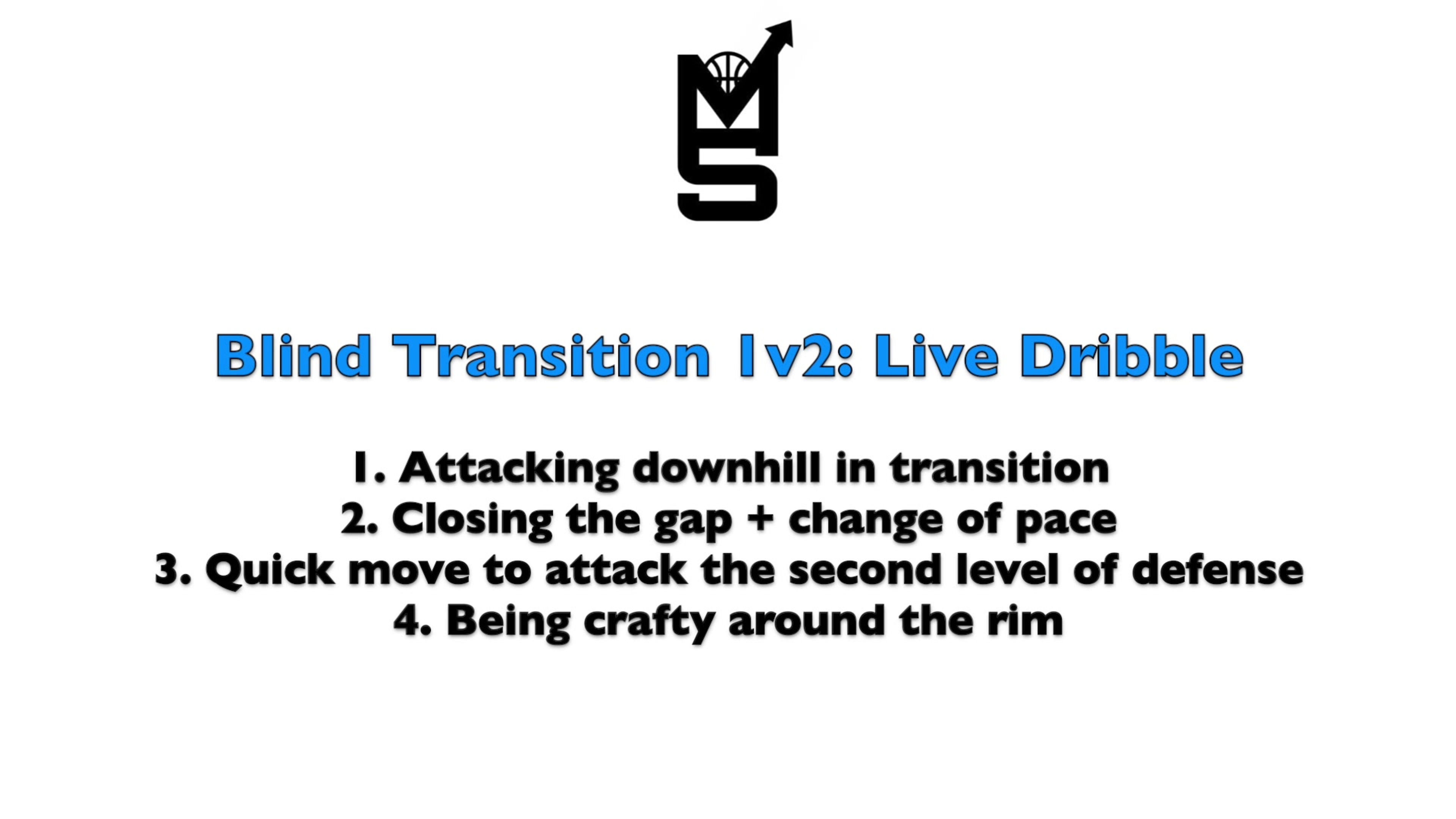 Blind Transition 1v2: Live Dribble